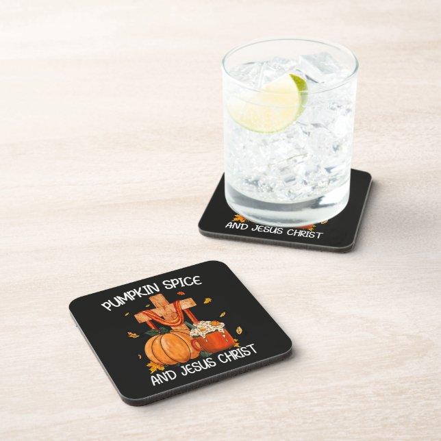 Pumpkin Spice and Jesus Christ Coaster (Right Side)
