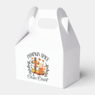 Pumpkin Spice And Jesus Christ Cross Pumpkin Chris Favour Box