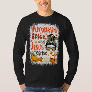 Pumpkin Spice And Jesus Christ Cute Fall Coffee T-Shirt