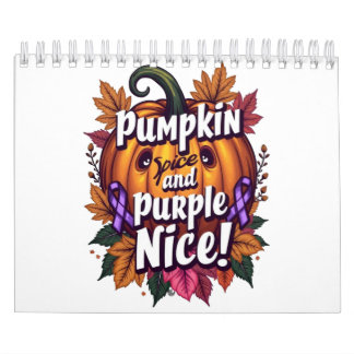 Pumpkin Spice and Purple Nice: Funny Fall Awarenes Calendar