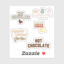 Pumpkin Spice, Apple Cider, Hot Chocolate