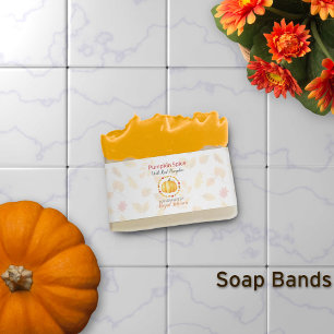 Pumpkin Spice Artisan Soap Band Wrap Packaging Invitation Belly Band