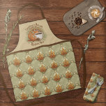 Pumpkin Spice, Autumn Leaves, and Stars Pattern Apron<br><div class="desc">Show off your love for all things pumpkin spice and your favourite season of Autumn with this whimsical apron. With a vintage style and art nouveau inspired design proclaiming "Everything is Nice with Pumpkin Spice" and a unique diamond checked pattern with autumn leaves and stars this apron reminds us of...</div>