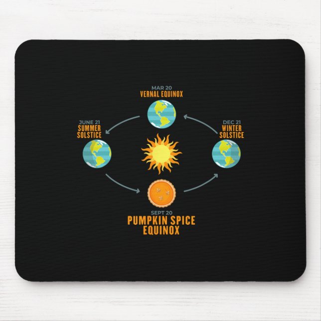 Pumpkin Spice Autumnal Equinox  Celestial Fall Ast Mouse Mat (Front)