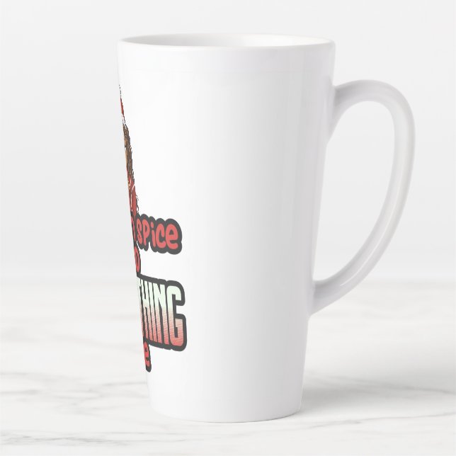 Pumpkin Spice Black Girl Magic Melanin Sista Latte Mug (Right)