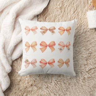 Pumpkin Spice Bows - Fall Cushion