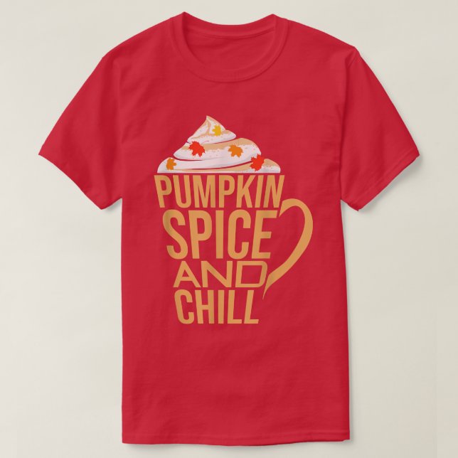 Pumpkin Spice Caffe Latte Autumn Fall Season Coffe T-Shirt (Design Front)