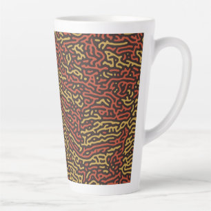 Pumpkin Spice Camouflage Autumn Colour Pattern Latte Mug