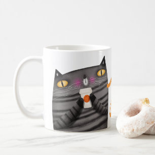 Pumpkin Spice Cat Thanksgiving Fall Decor Coffee Mug