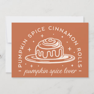 Pumpkin Spice Cinnamon Rolls Card