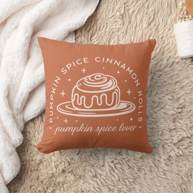 Pumpkin Spice Cinnamon Rolls Cushion (Blanket)