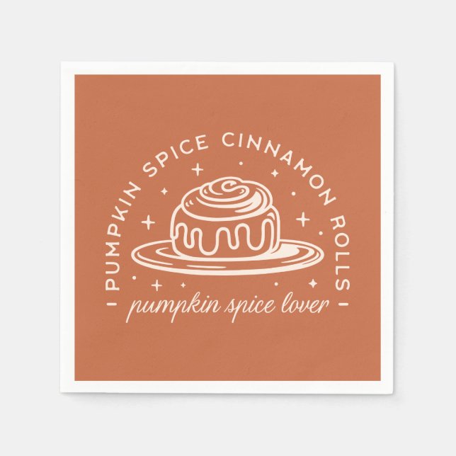 Pumpkin Spice Cinnamon Rolls Napkin (Front)