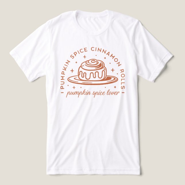Pumpkin Spice Cinnamon Rolls Tri-Blend Shirt (Design Front)