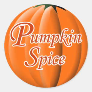 Pumpkin Spice Classic Round Sticker