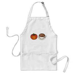 Pumpkin Spice Coffee Latte Autumn Fall Harvest Standard Apron