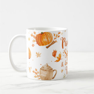 Pumpkin spice coffee mug