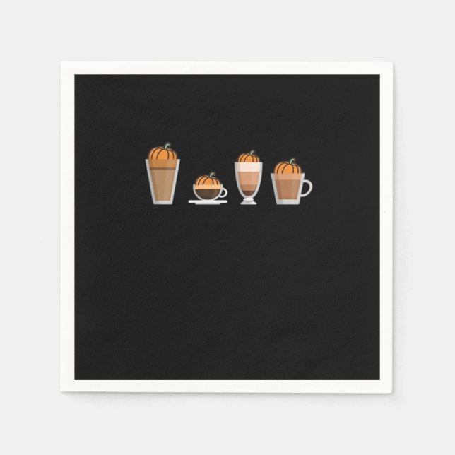 Pumpkin Spice Coffee Selection Essential Napkin (Front)
