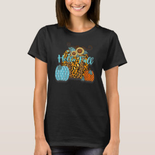 Pumpkin Spice Cosy Night Halloween Hello Fall Chee T-Shirt