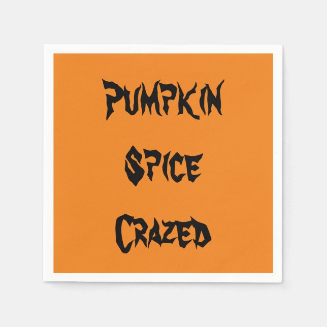 Pumpkin Spice Crazed Napkin (Front)