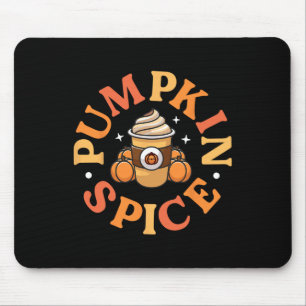 Pumpkin Spice Cute Thanksgiving Fall Autumn Latte Mouse Mat