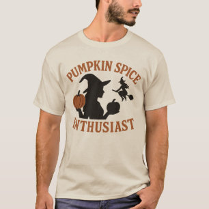 Pumpkin Spice Enthusiast   Funny Fall Lover Gift   T-Shirt