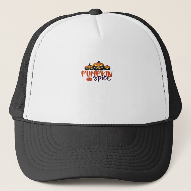 Pumpkin Spice Essential Trucker Hat (Front)