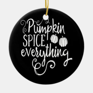 pumpkin spice everything ceramic tree decoration