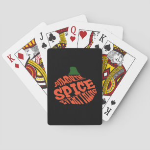 Pumpkin Spice Everything Classic Autumn Slogan Playing Cards