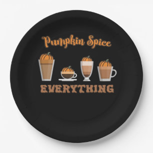 Pumpkin Spice Everything Coffees Essential Paper Plate