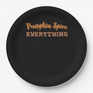 Pumpkin Spice Everything Essential Autumn Quote De Paper Plate