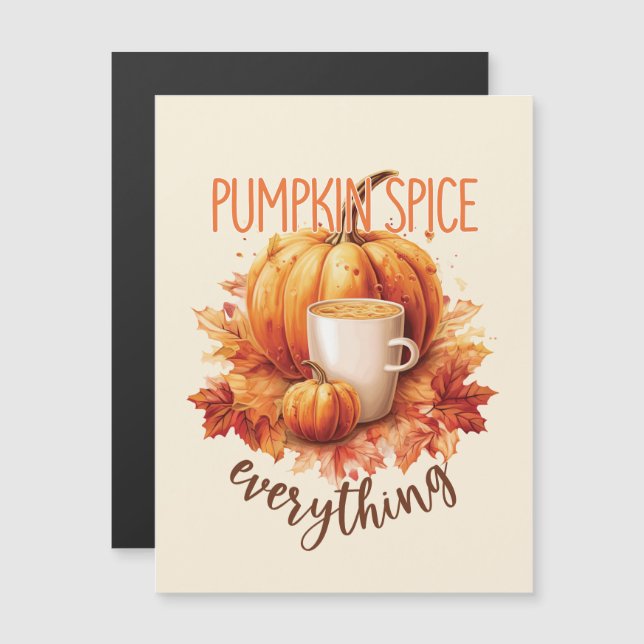 Pumpkin Spice Everything – Latte & Autumn Foliage (Front/Back)
