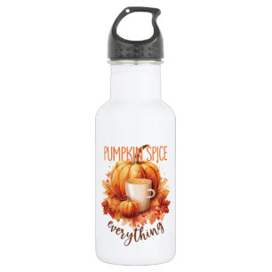 Pumpkin Spice Everything – Latte & Autumn Foliage 532 Ml Water Bottle