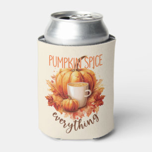 Pumpkin Spice Everything – Latte & Autumn Foliage Can Cooler