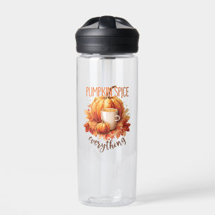 Pumpkin Spice Everything – Latte & Autumn Foliage Water Bottle