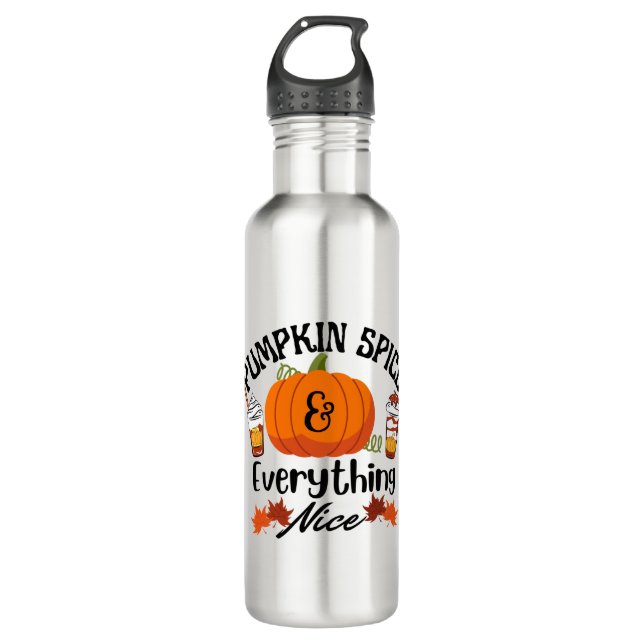 Pumpkin Spice Everything Nice 710 Ml Water Bottle (Front)