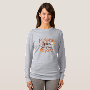 Pumpkin Spice & Everything Nice Autumn Minimalist T-Shirt