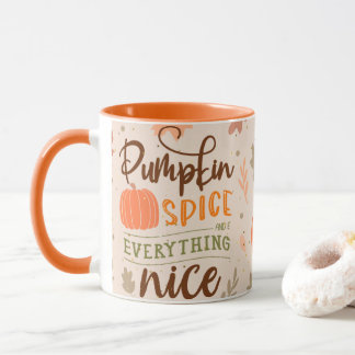 Pumpkin Spice & Everything Nice Autumn Mug