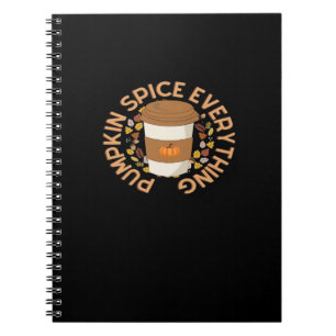 Pumpkin Spice Everything Nice Autumn Quote Notebook