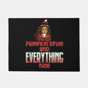 Pumpkin Spice & Everything Nice Black Girl Magic S Doormat