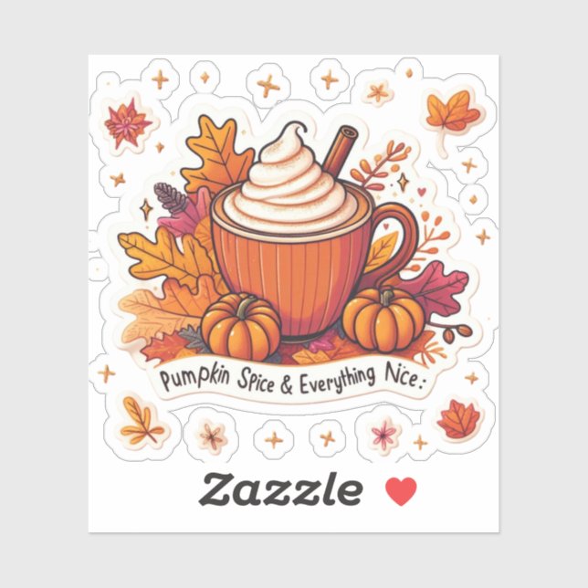 Pumpkin Spice & Everything Nice Cosy Fall Vinyl (Sheet)