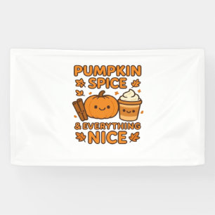 Pumpkin Spice & Everything Nice – Cozy Autumn Fall Banner