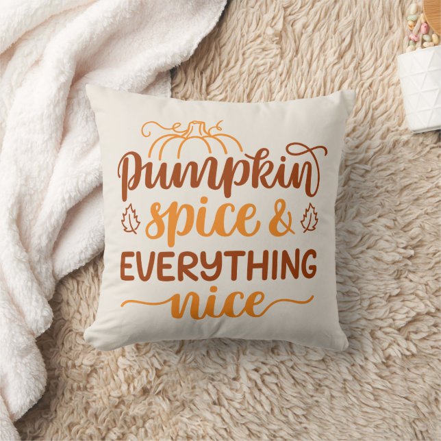 Pumpkin Spice & Everything Nice Cushion (Blanket)
