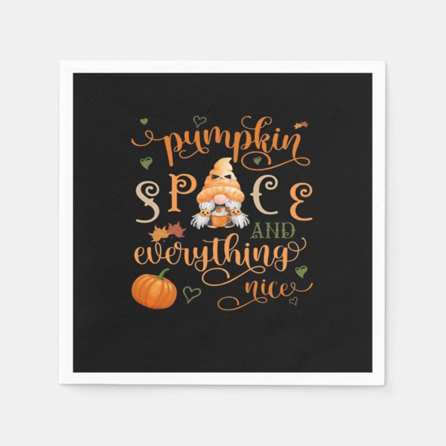 Pumpkin Spice & Everything Nice Essential Napkin (Front)