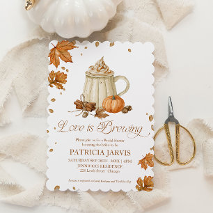 Pumpkin Spice & Everything Nice Fall Bridal Shower Invitation