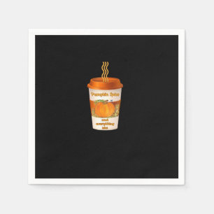 Pumpkin Spice & Everything Nice Fall Colourful Cof Napkin