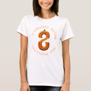 Pumpkin spice everything nice Letter S T-Shirt