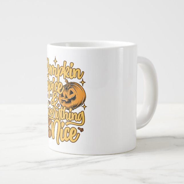 Pumpkin Spice & Everything Nice Mug (Front Right)