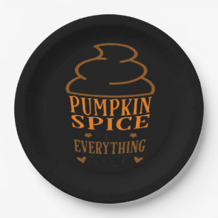 Pumpkin Spice & Everything Nice Premium Paper Plate
