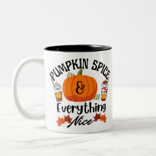Pumpkin Spice Everything Nice Two-Tone Coffee Mug