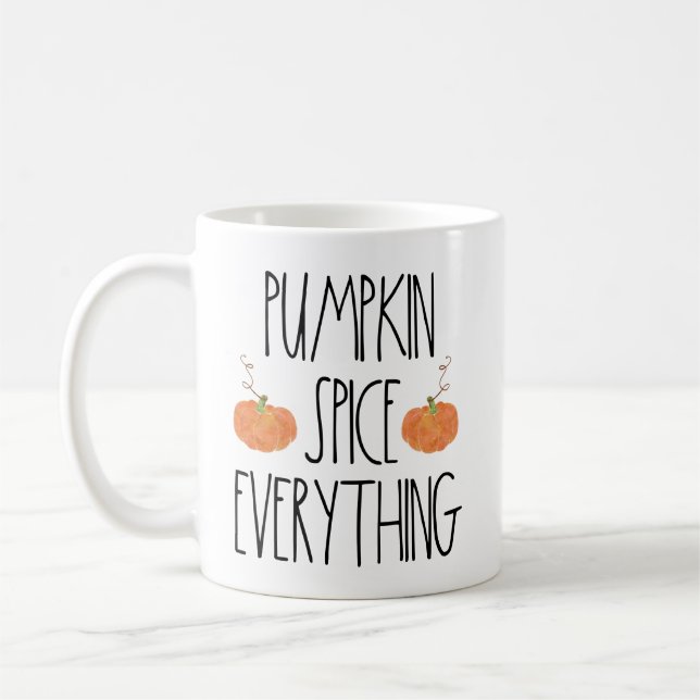 Pumpkin Spice Everything Rae Dunn Inspired Mug (Left)